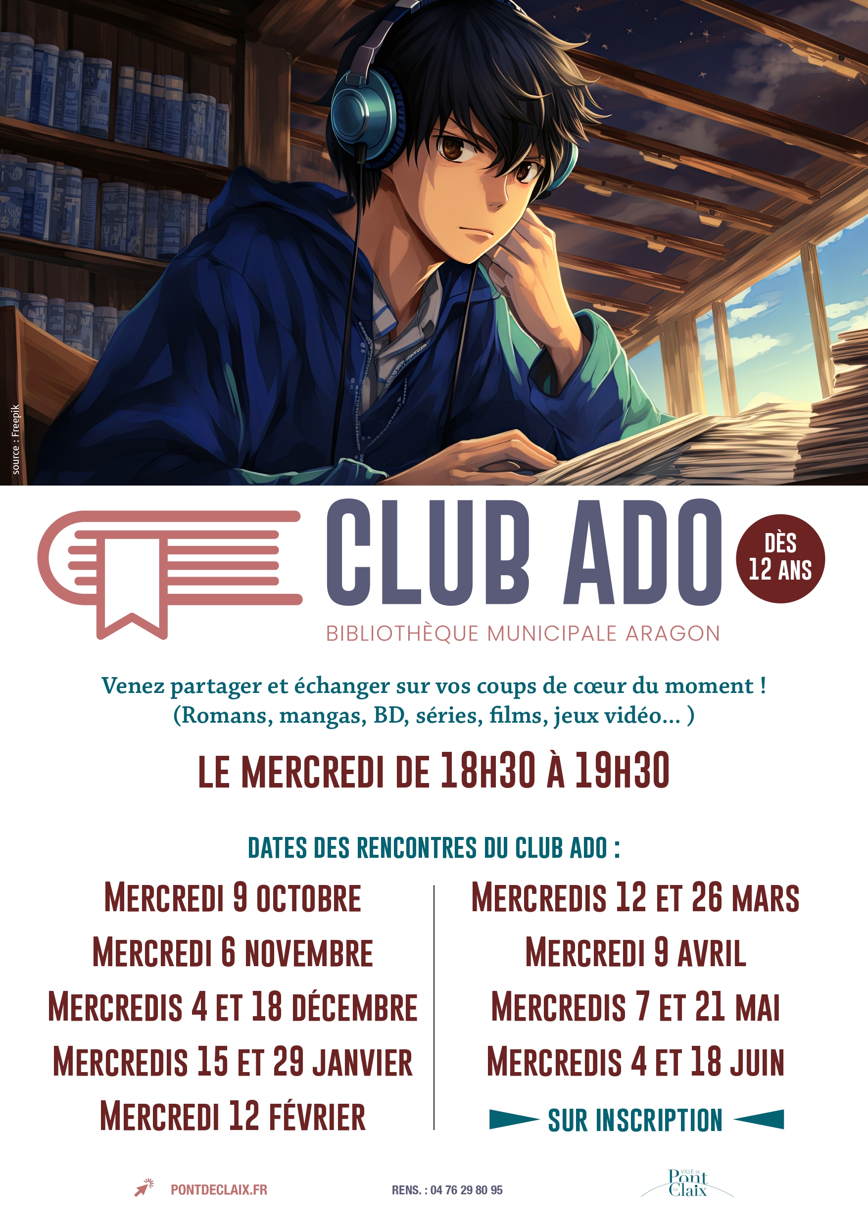 Club Lecteurs Ado à partir de 12 ans | 