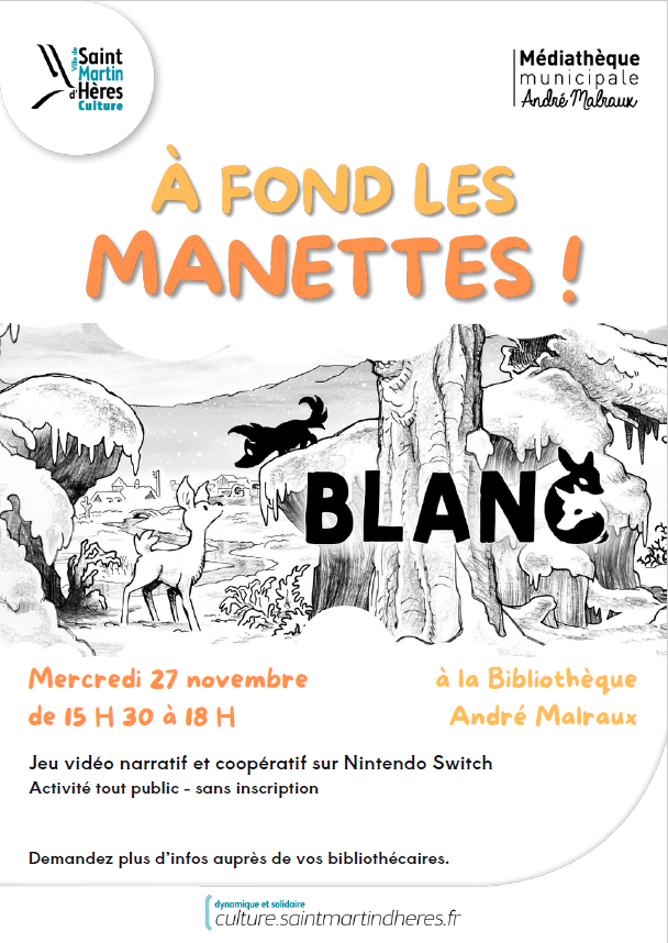 A fond les manettes : Blanc | 